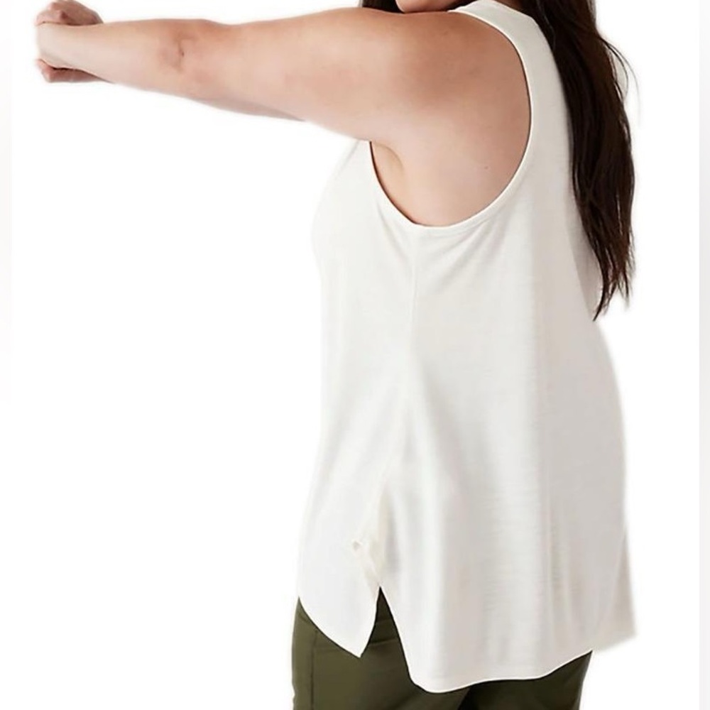 NWT ATHLETA Relaxed Tank top size 2X Magnolia White